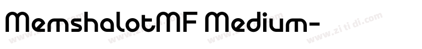 MemshalotMF Medium字体转换